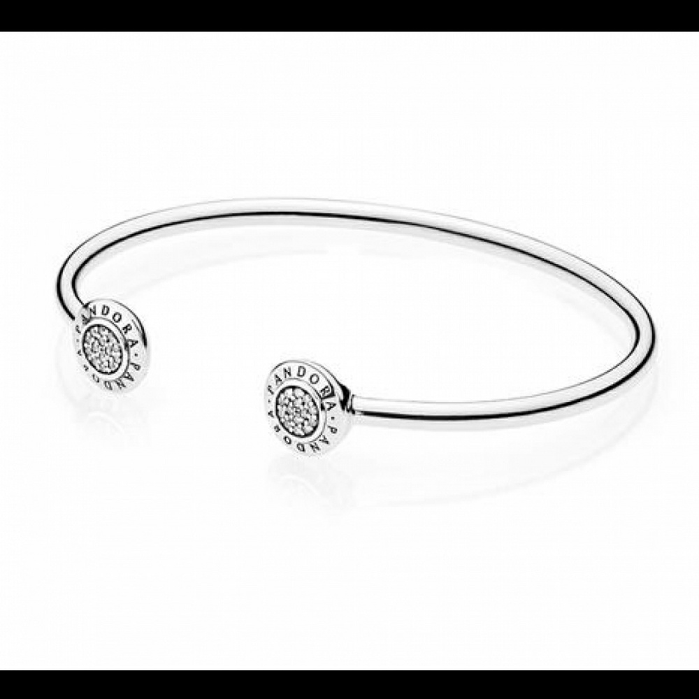 Pandora Signature Bangle Bracelet, Sterling Silver